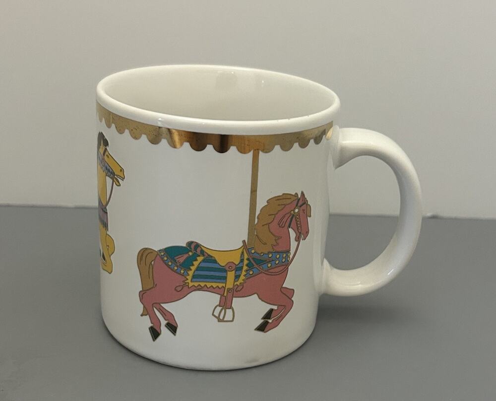 Dayton Hudson Carousel Mug Coffee/Tea Cup 1990 Vintage